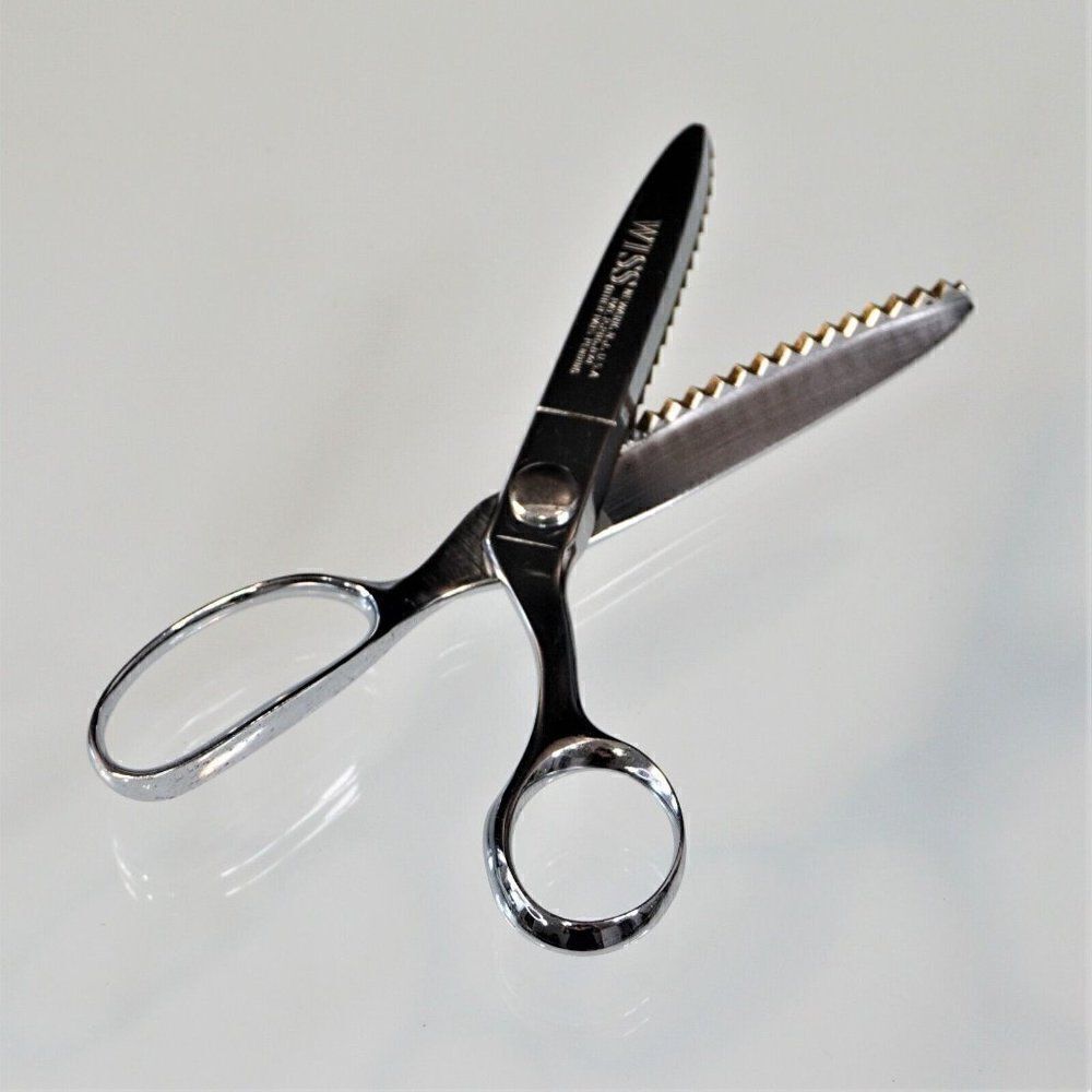 Vintage Wiss Pinking Shears Patent No 2286874 Newark NJ USA Zig Zag Cut Scissors